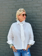 Load image into Gallery viewer, Belinda Tie Top in White