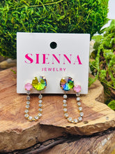 Load image into Gallery viewer, Sienna Paige Earrings in Volcano/Bubble Gum