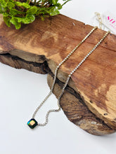 Load image into Gallery viewer, Sienna Riley Square Necklace in Jet Brandy