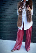 Load image into Gallery viewer, Nightcap Sequin Pants in Burgundy