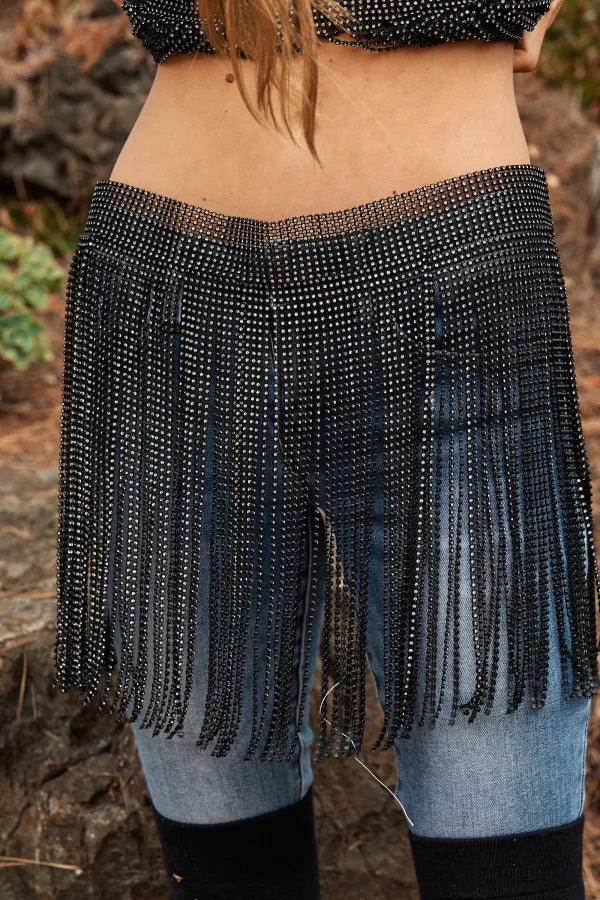 Poppin Fringe Skirt Overlay Beyond 436 Boutique