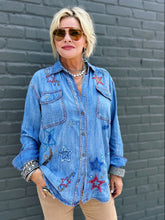 Load image into Gallery viewer, Stellar Star Denim Top