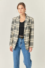 Load image into Gallery viewer, Carrie Plaid Blazer