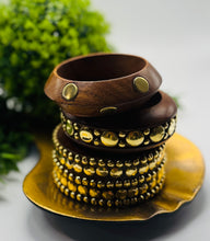 Load image into Gallery viewer, Large Chamberlain Wooden Bangle