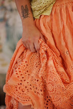 Load image into Gallery viewer, Eyelet Skirt in Arancia