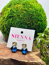 Load image into Gallery viewer, Sienna Molly Earrings in Navy/Champagne