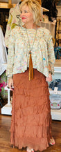 Load image into Gallery viewer, Jersey Layered Skirt in Rust