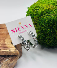 Load image into Gallery viewer, Sienna Jess Hoops in Chrome