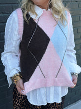 Load image into Gallery viewer, Layla Argyle Sweater Vest
