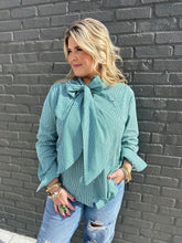 Load image into Gallery viewer, Lauren Bow Top in Green