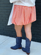 Load image into Gallery viewer, Touchdown Gingham Bubble Skirt