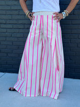 Load image into Gallery viewer, Palooza Pants in Striped Hot Pink
