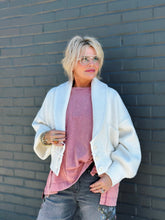 Load image into Gallery viewer, Hometown Oversized Bomber Cardigan