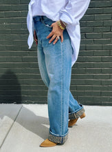 Load image into Gallery viewer, Fearless Cheetah Cuff Jeans
