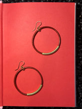Load image into Gallery viewer, Leather Hoop Earrings