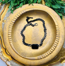 Load image into Gallery viewer, Darcy Necklace in Gunmetal/Jet