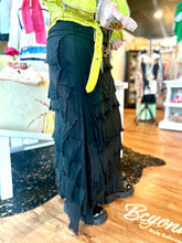 Load image into Gallery viewer, Jersey Layered Skirt in Black