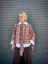 Load image into Gallery viewer, Foreseen Plaid Poncho