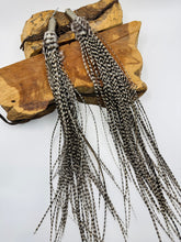Load image into Gallery viewer, Posh Guinea Feather Earrings in Lux