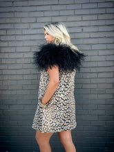 Load image into Gallery viewer, Louise Ostrich Feather Capelet in Black