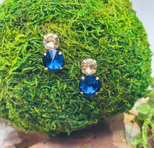 Load image into Gallery viewer, Sienna Molly Earrings in Navy/Champagne