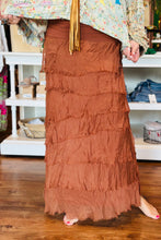 Load image into Gallery viewer, Jersey Layered Skirt in Rust