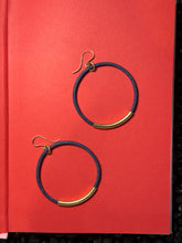 Load image into Gallery viewer, Leather Hoop Earrings