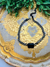 Load image into Gallery viewer, Darcy Necklace in Gunmetal/Jet