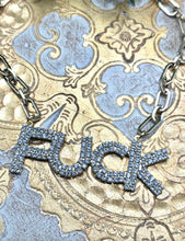 Load image into Gallery viewer, Fu fu Fuck Necklace in Clear