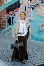 Load image into Gallery viewer, Christy RF 3 Leather Jacket in Metallic Gold Stars