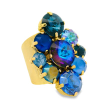 Load image into Gallery viewer, Natalie Ring in Blue Mix