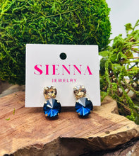 Load image into Gallery viewer, Sienna Molly Earrings in Navy/Champagne