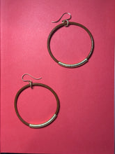 Load image into Gallery viewer, Leather Hoop Earrings