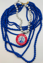 Load image into Gallery viewer, Royal Blue Beaded Layered Necklace