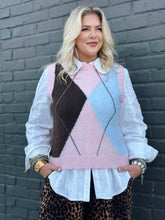 Load image into Gallery viewer, Layla Argyle Sweater Vest