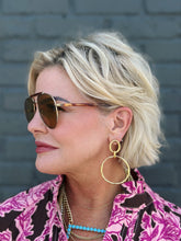 Load image into Gallery viewer, Cay Hammered Hoop Earrings