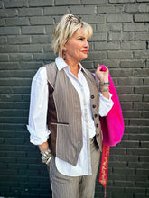 Load image into Gallery viewer, Polly Pinstripe Pantsuit