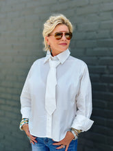 Load image into Gallery viewer, Belinda Tie Top in White