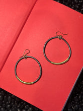 Load image into Gallery viewer, Leather Hoop Earrings
