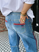 Load image into Gallery viewer, Mahjong Jeans in Dot, Crack & Bam