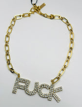 Load image into Gallery viewer, Fu fu Fuck Necklace in Clear