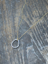 Load image into Gallery viewer, Circle Pave Necklace