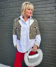 Load image into Gallery viewer, Premium Tweed Cropped Jacket