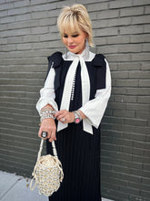 Load image into Gallery viewer, Midnight Pleated Maxi Dress