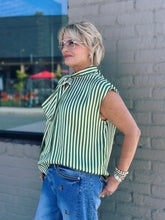 Load image into Gallery viewer, Luna Striped Top in Green