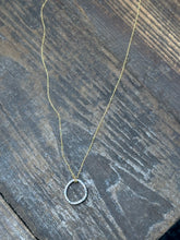 Load image into Gallery viewer, Circle Pave Necklace