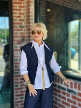 Load image into Gallery viewer, Posh Pinstripe Vest ONLY