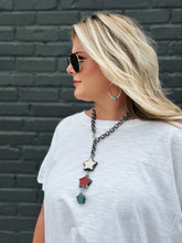 Load image into Gallery viewer, Tri-Star Lariat Necklace
