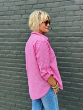 Load image into Gallery viewer, Damson Gingham Top in Bubbles