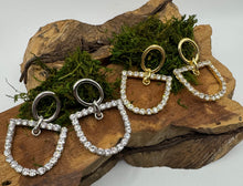 Load image into Gallery viewer, Equine Rhinestone Horse Bit Earrings